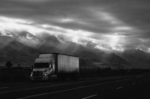 Truck Cloudy Dark Road